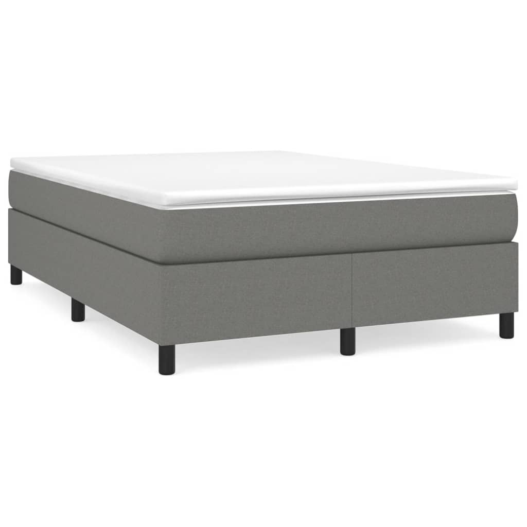 8720287235651_a_en_hd_1 vidaXL Bed Frame without Mattress Dark Grey Queen Fabric - Image 2