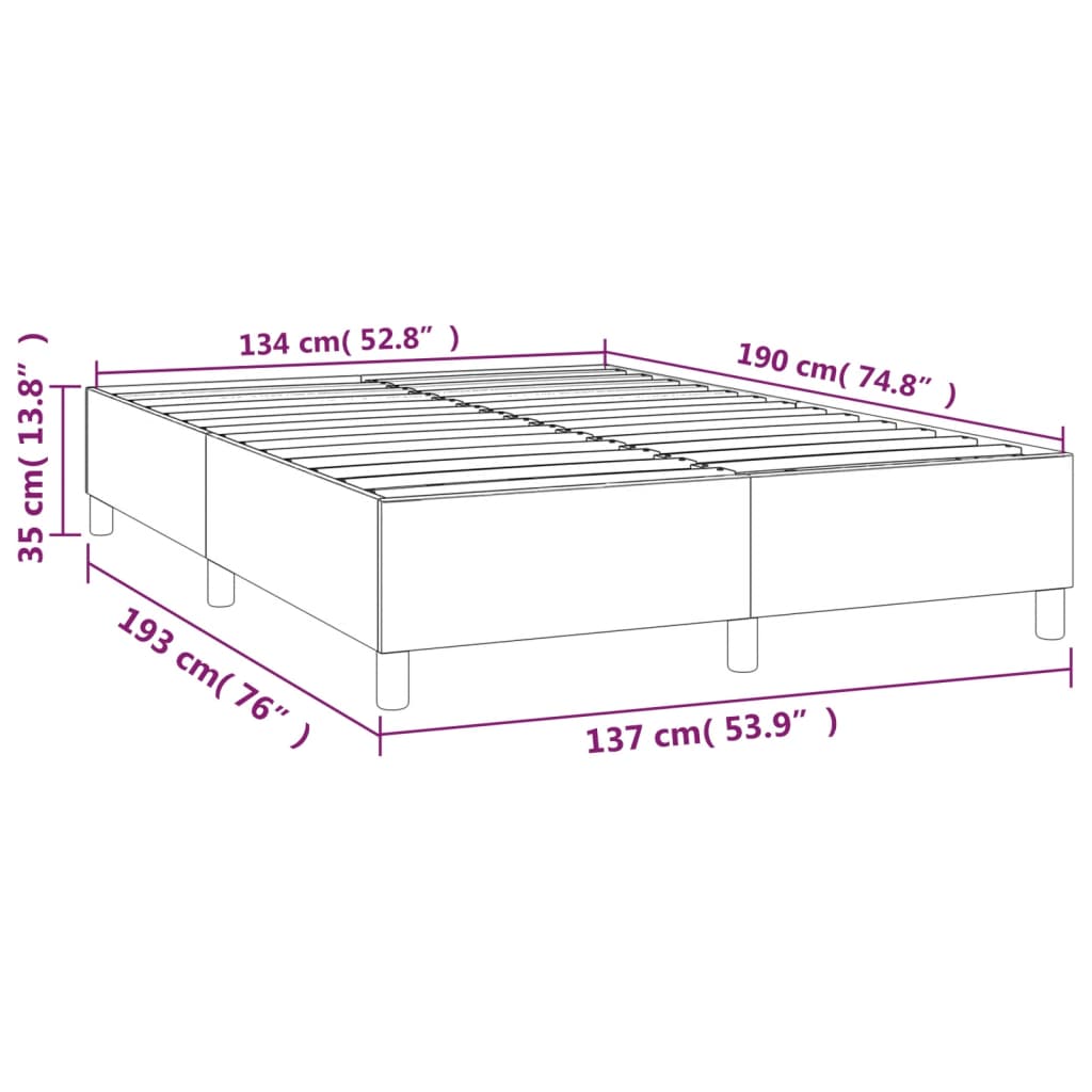 8720287237365_g_en_hd_6 vidaXL Bed Frame without Mattress Black Double Faux Leather - Image 8