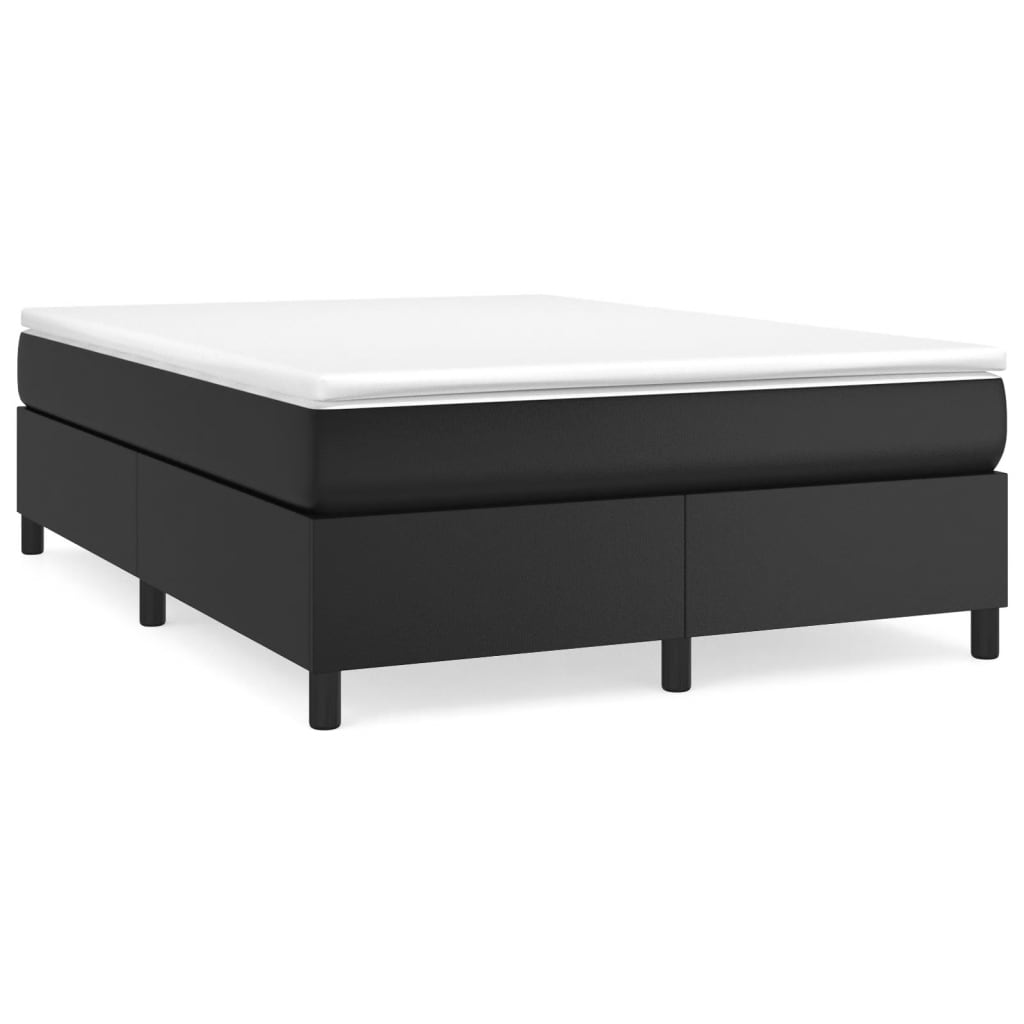 8720287237389_a_en_hd_1 vidaXL Bed Frame without Mattress Black Queen Faux Leather - Image 2