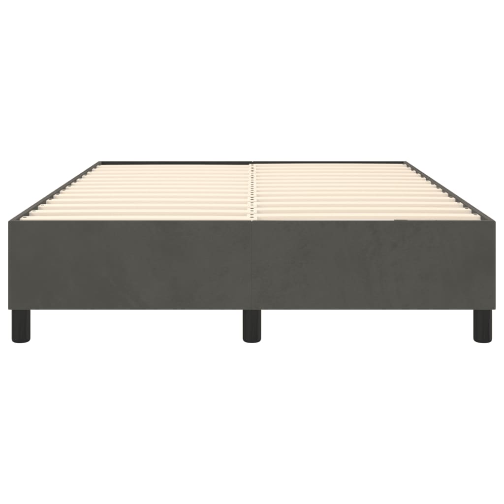 8720287238157_g_en_hd_3 vidaXL Bed Frame without Mattress Dark Grey Queen Velvet - Image 5