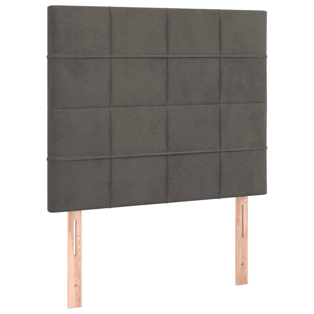 8720287242277_a_en_hd_1 vidaXL Headboards 2 pcs Dark Grey 80 cm Velvet - Image 2