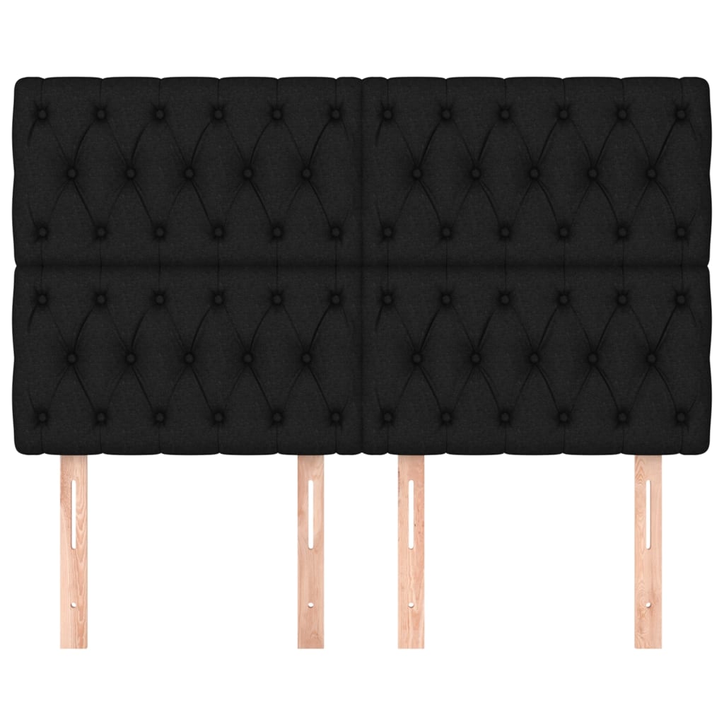 8720287245407_g_en_hd_1 vidaXL Headboards 4 pcs Black 80 cm Fabric - Image 3