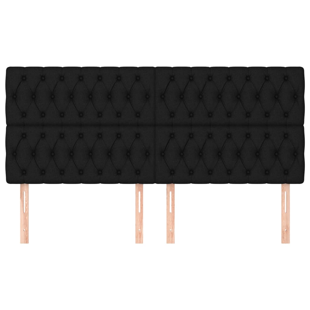 8720287245568_g_en_hd_1 vidaXL Headboards 4 pcs Black 100 cm Fabric - Image 3