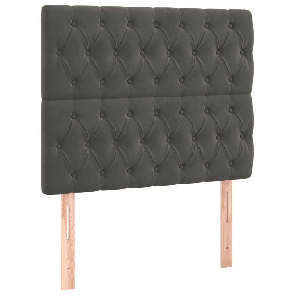 8720287245759_a_en_hd_1 vidaXL Headboards 2 pcs Dark Grey 100 cm Velvet - Image 2