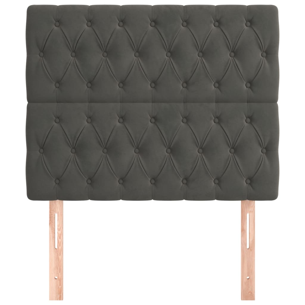 8720287245759_g_en_hd_1 vidaXL Headboards 2 pcs Dark Grey 100 cm Velvet - Image 3