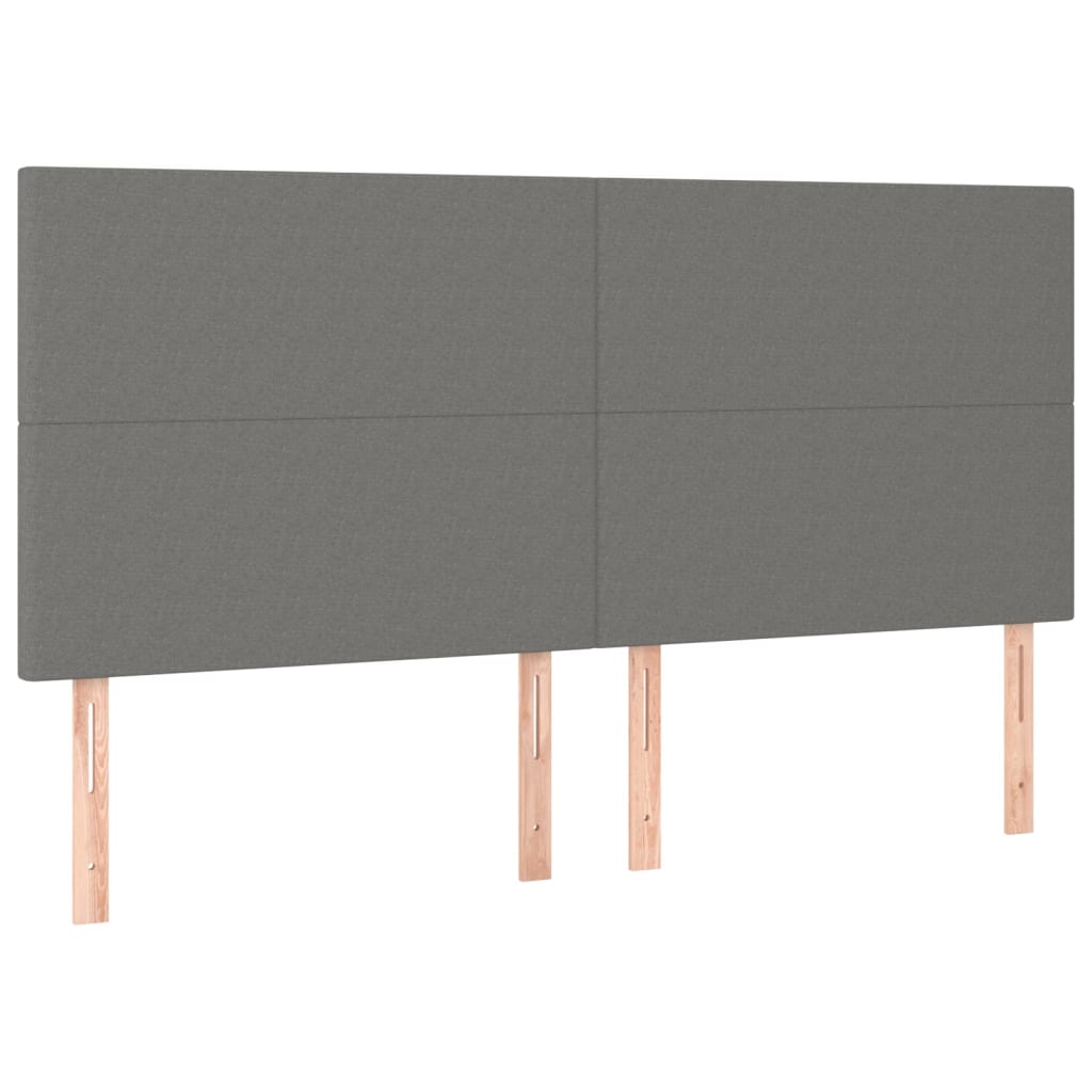 8720287287957_g_en_hd_2 vidaXL LED Headboard Dark Grey 160x5x118/128 cm Fabric - Image 4