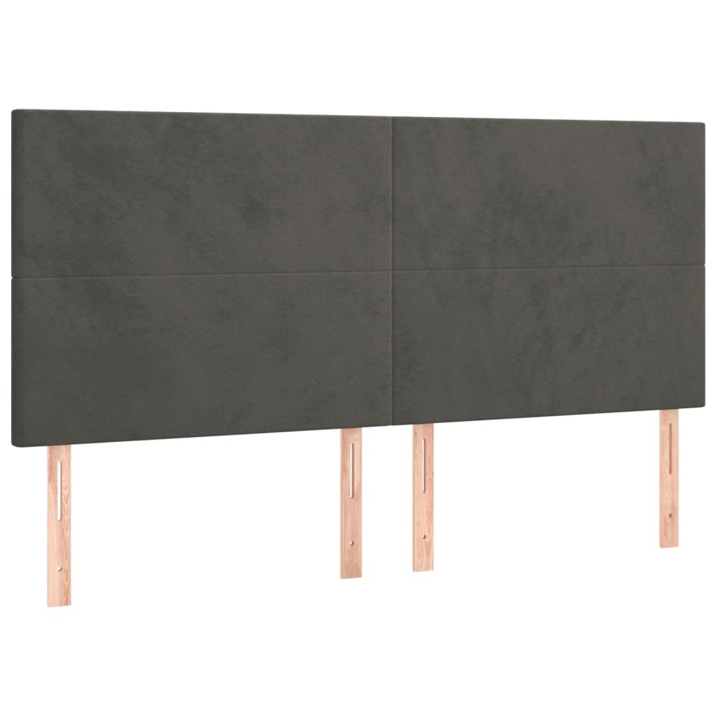 8720287288435_g_en_hd_2 vidaXL LED Headboard Dark Grey 160 cm Velvet - Image 4