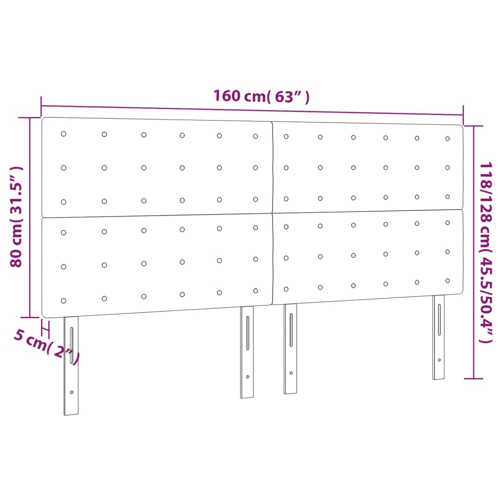 8720287291640_g_en_hd_4 vidaXL LED Headboard Black 160 cm Faux Leather - Image 6