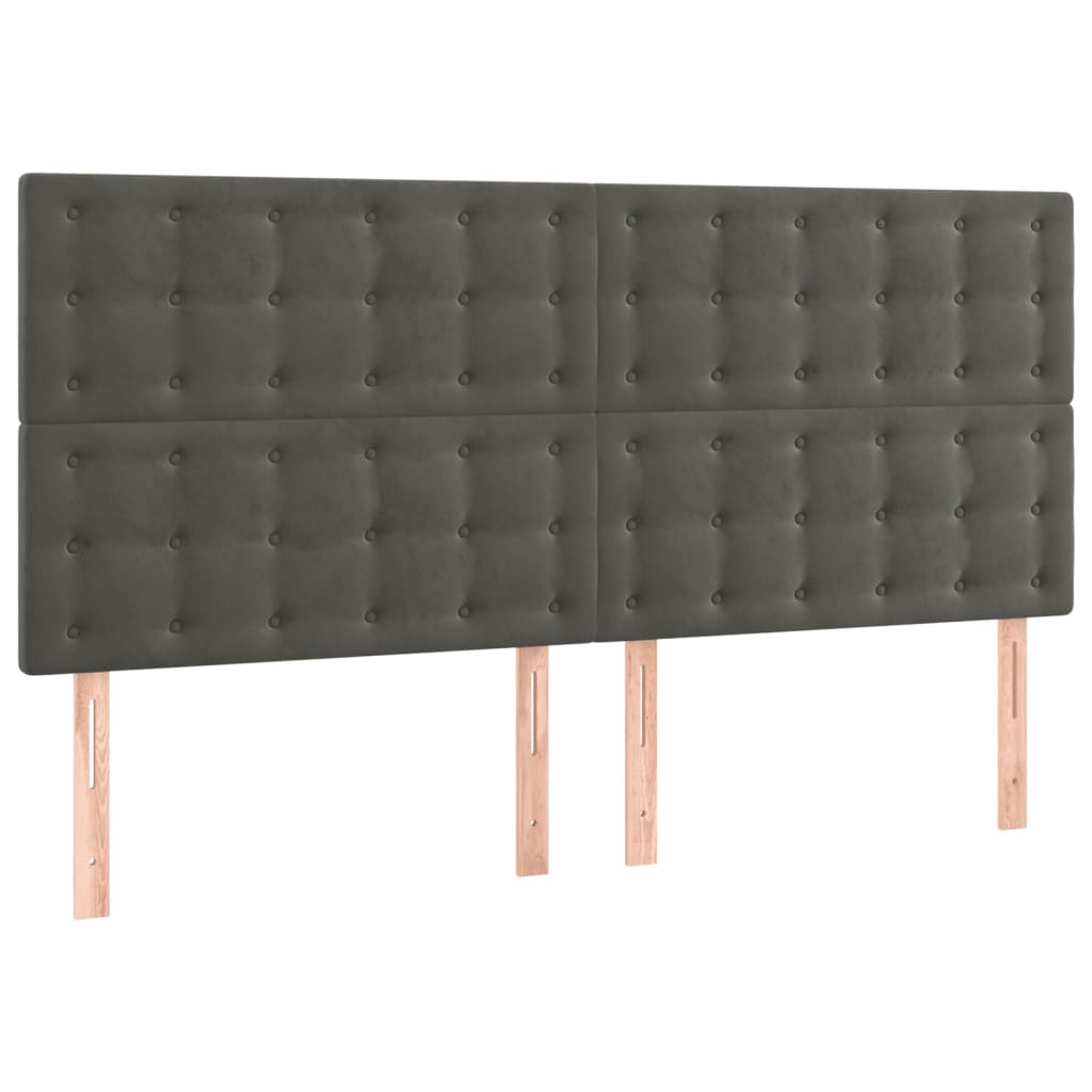 8720287295570_g_en_hd_2 vidaXL LED Headboard Dark Grey 160 cm Velvet - Image 4