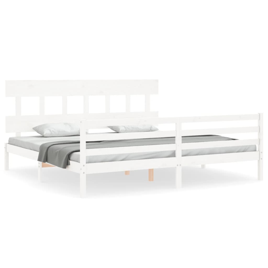 8720845403423_a_en_hd_1 vidaXL Bed Frame without Mattress White 183x203 cm King Solid Wood - Image 2