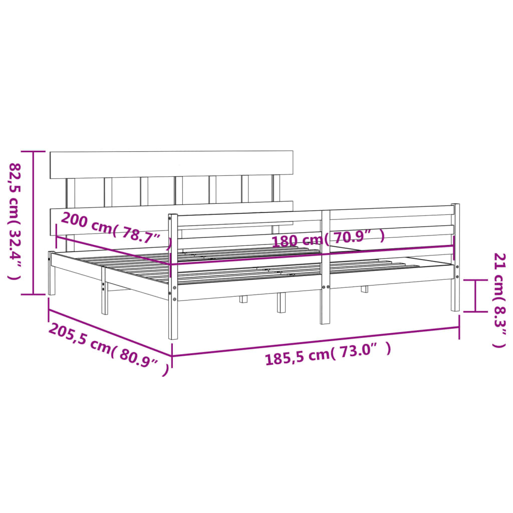 8720845403423_g_en_hd_10 vidaXL Bed Frame without Mattress White 183x203 cm King Solid Wood - Image 12