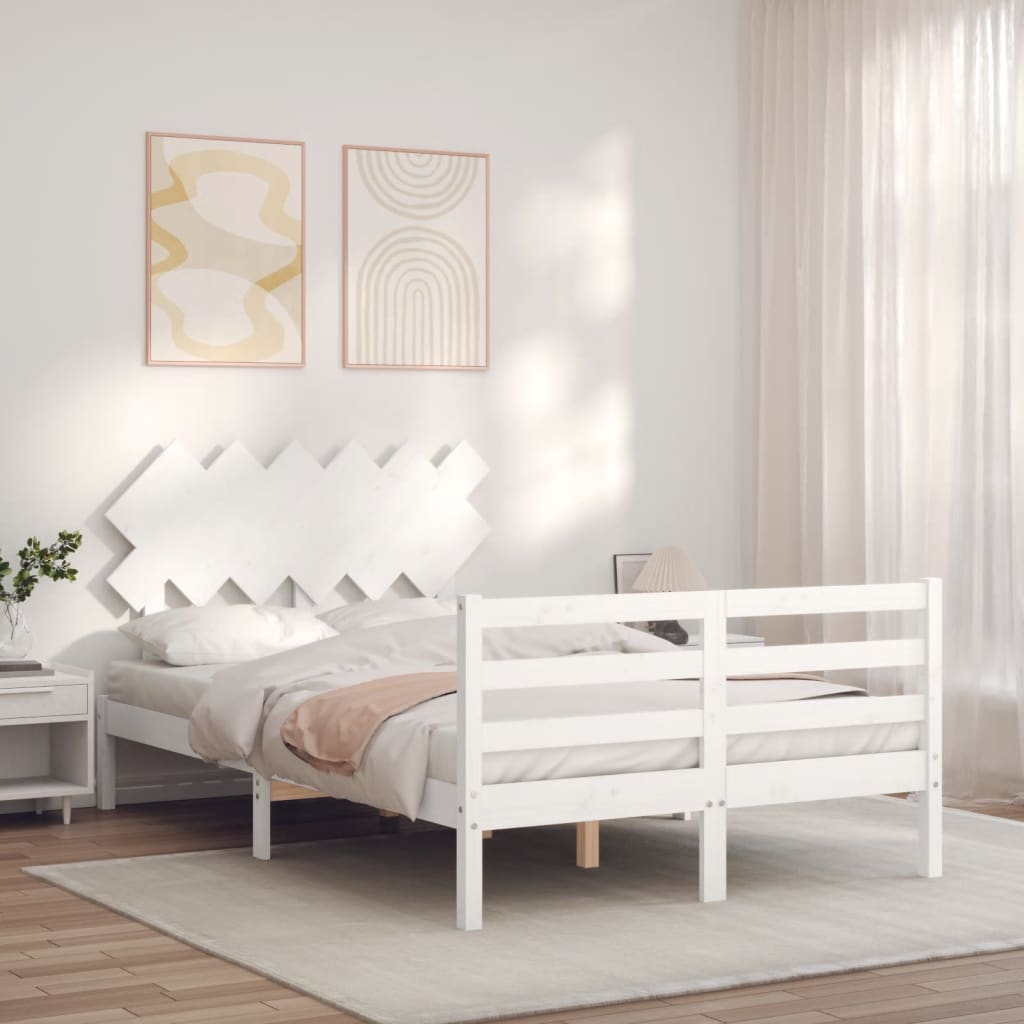 8720845404321_g_en_hd_1 vidaXL Bed Frame without Mattress White 135x190 cm Solid Wood - Image 3
