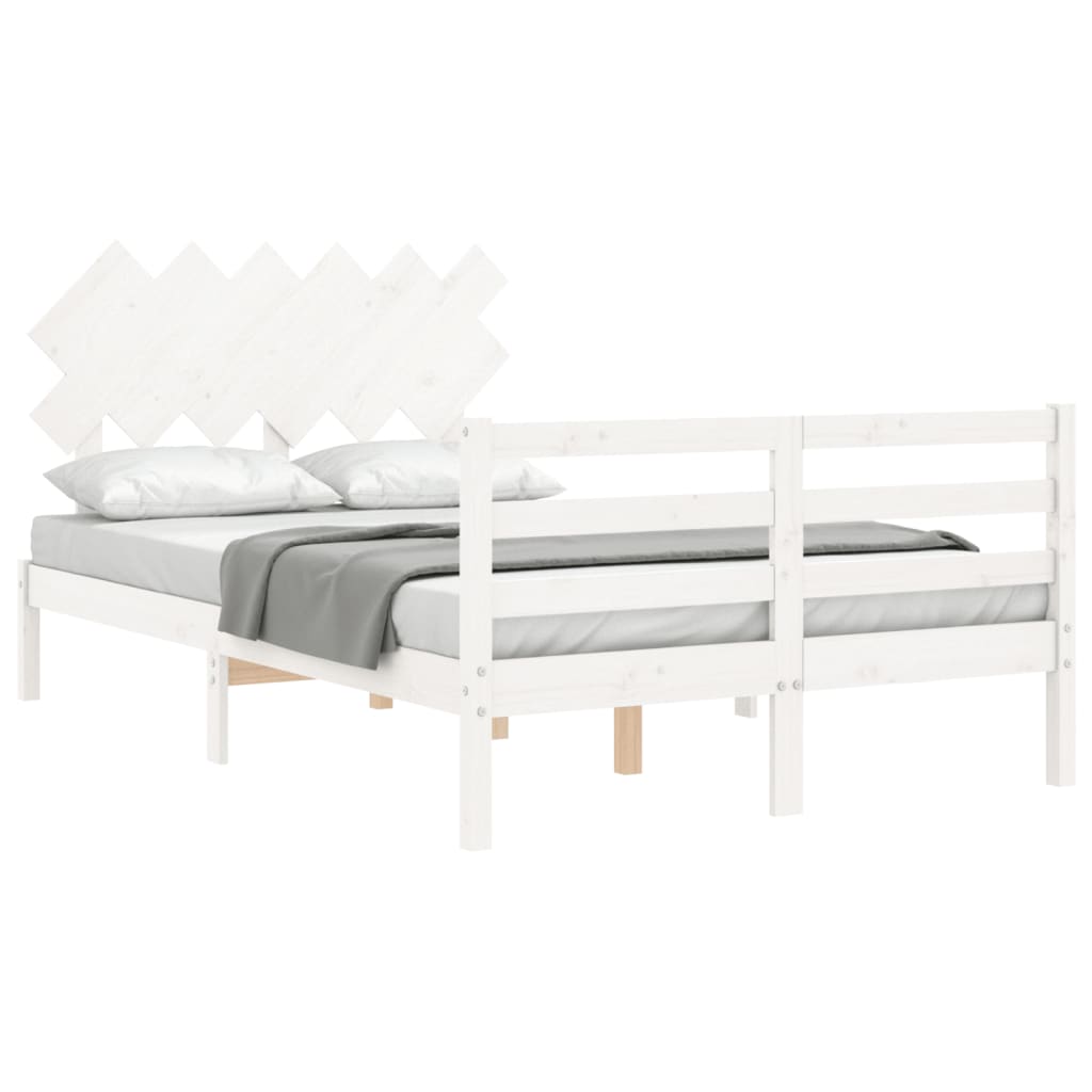 8720845404321_g_en_hd_2 vidaXL Bed Frame without Mattress White 135x190 cm Solid Wood - Image 4