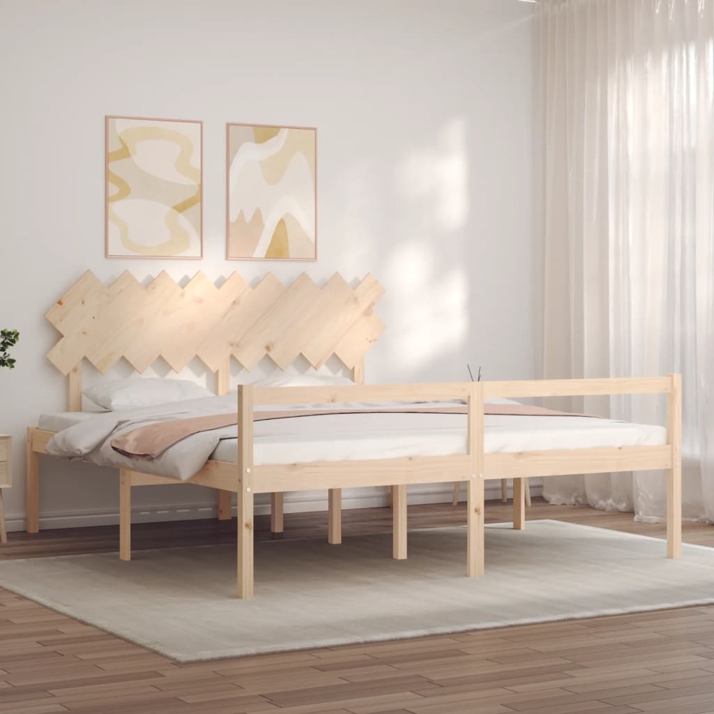 8720845407315_g_en_hd_1 vidaXL Senior Bed without Mattress 183x203 cm King Solid Wood - Image 3