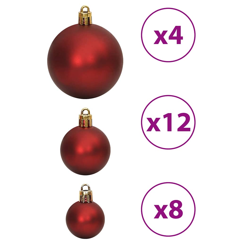 8720845408107_g_en_hd_5 vidaXL Christmas Baubles 100 pcs Wine Red 3 / 4 / 6 cm - Image 7