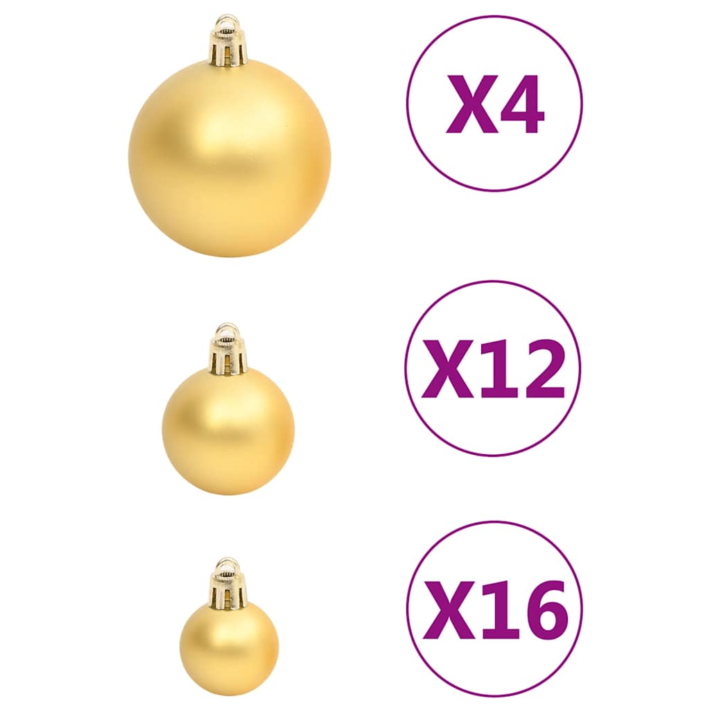 8720845408114_g_en_hd_3 vidaXL 111 Piece Christmas Bauble Set Gold Polystyrene - Image 5