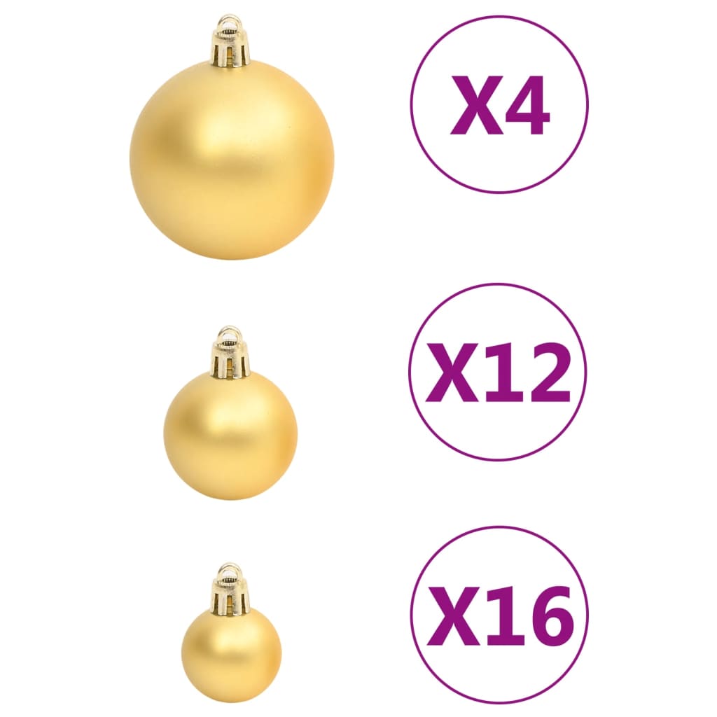 8720845408114_g_en_hd_4 vidaXL 111 Piece Christmas Bauble Set Gold Polystyrene - Image 6