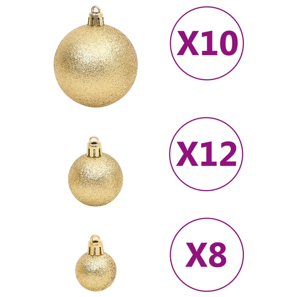 8720845408114_g_en_hd_6 vidaXL 111 Piece Christmas Bauble Set Gold Polystyrene - Image 8