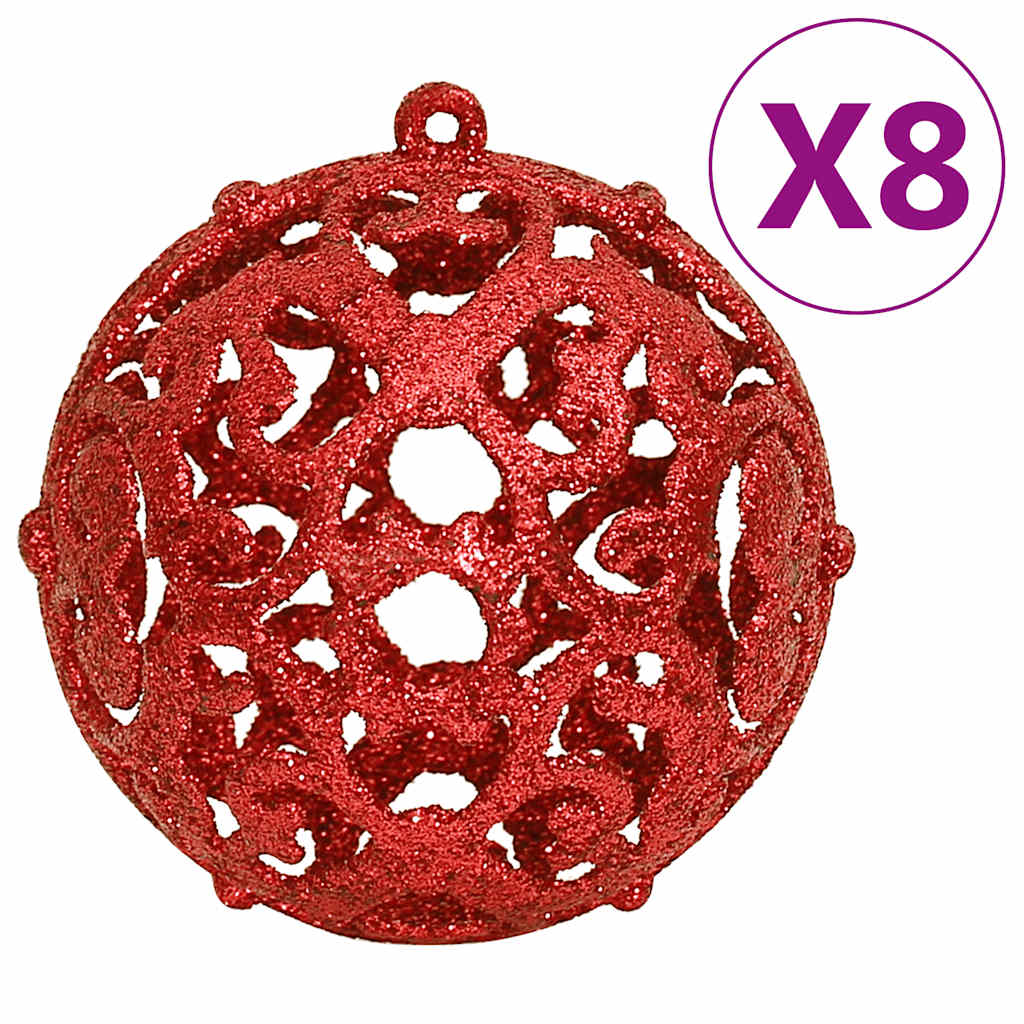 8720845408121_g_en_hd_2 vidaXL 111 Piece Christmas Bauble Set Red Polystyrene - Image 3
