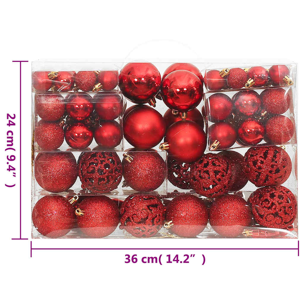 8720845408121_g_en_hd_9 vidaXL 111 Piece Christmas Bauble Set Red Polystyrene - Image 10