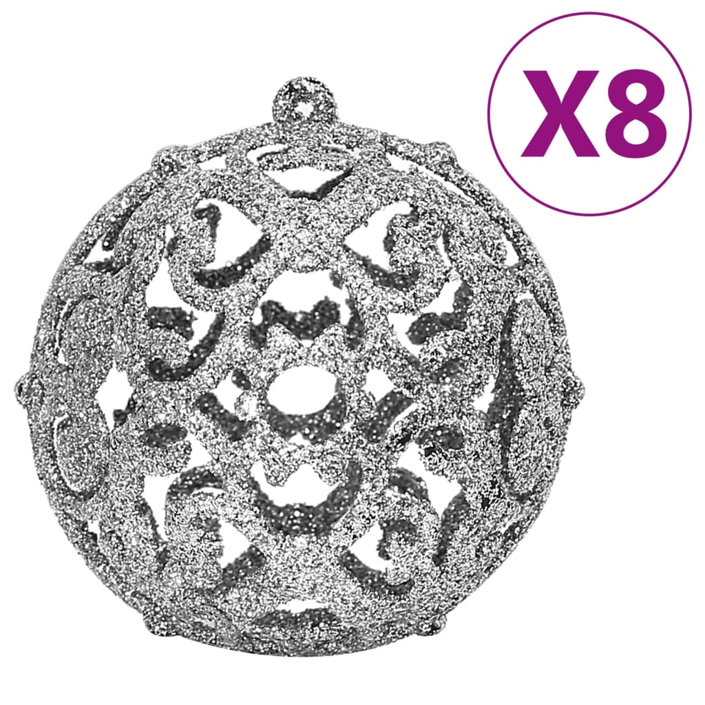 8720845408138_g_en_hd_3 vidaXL 111 Piece Christmas Bauble Set Silver Polystyrene - Image 5