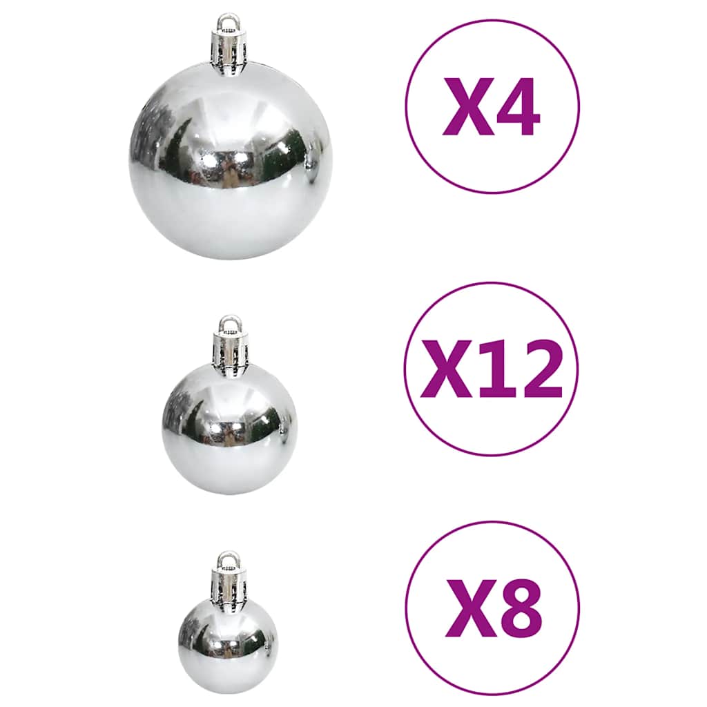 8720845408138_g_en_hd_4 vidaXL 111 Piece Christmas Bauble Set Silver Polystyrene - Image 6
