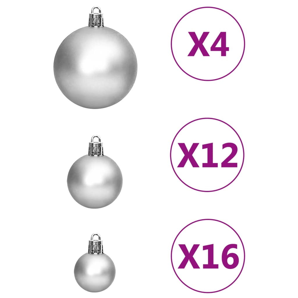 8720845408138_g_en_hd_6 vidaXL 111 Piece Christmas Bauble Set Silver Polystyrene - Image 8