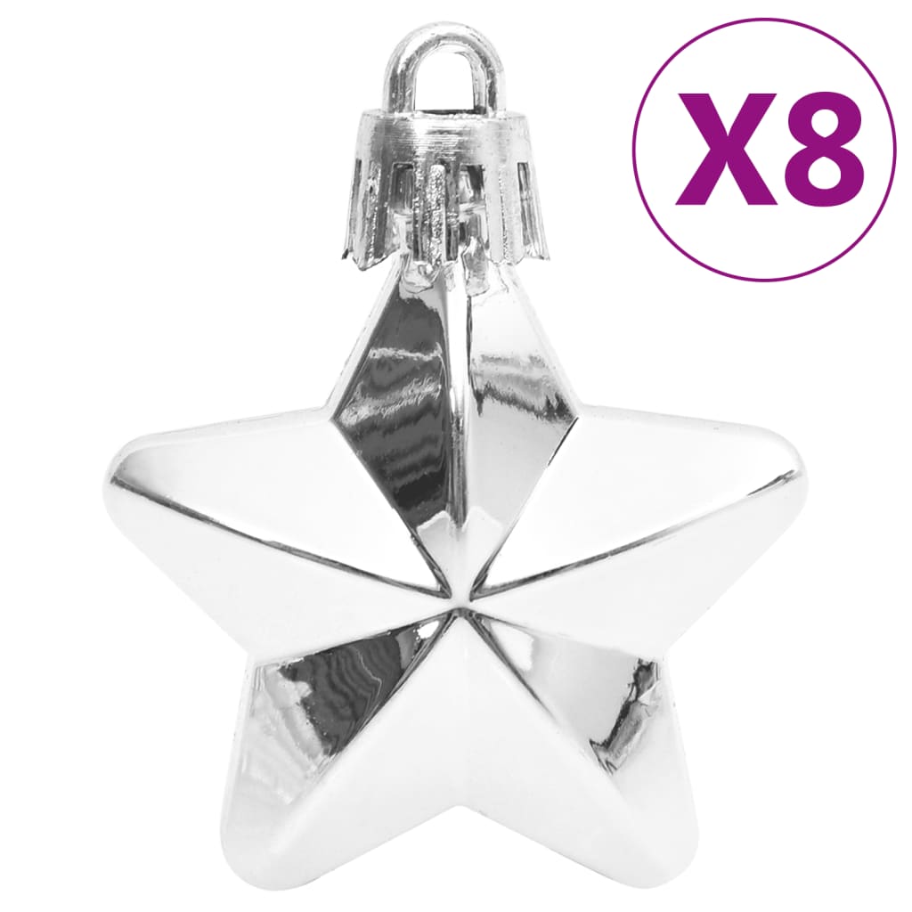 8720845408138_g_en_hd_7 vidaXL 111 Piece Christmas Bauble Set Silver Polystyrene - Image 9
