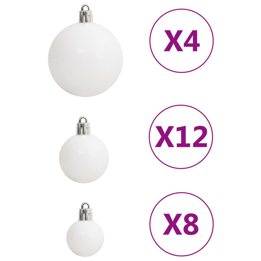 8720845408152_g_en_hd_7 vidaXL 111 Piece Christmas Bauble Set White and Grey Polystyrene - Image 9