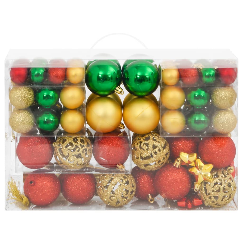 8720845408169_g_en_hd_1 vidaXL 112 Piece Christmas Bauble Set Red / Green / Gold Polystyrene - Image 3