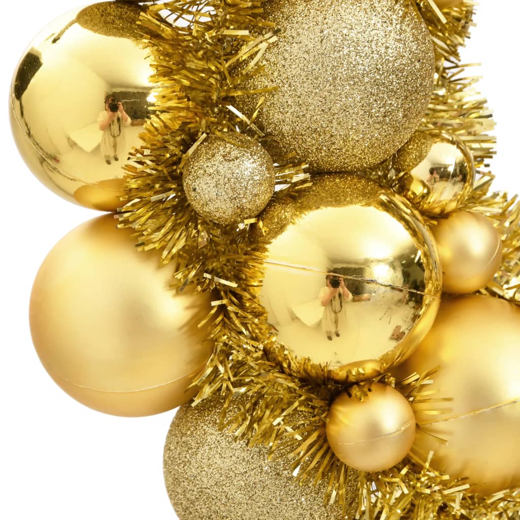 8720845408220_g_en_hd_2 vidaXL Christmas Wreath Gold 45 cm Polystyrene - Image 3