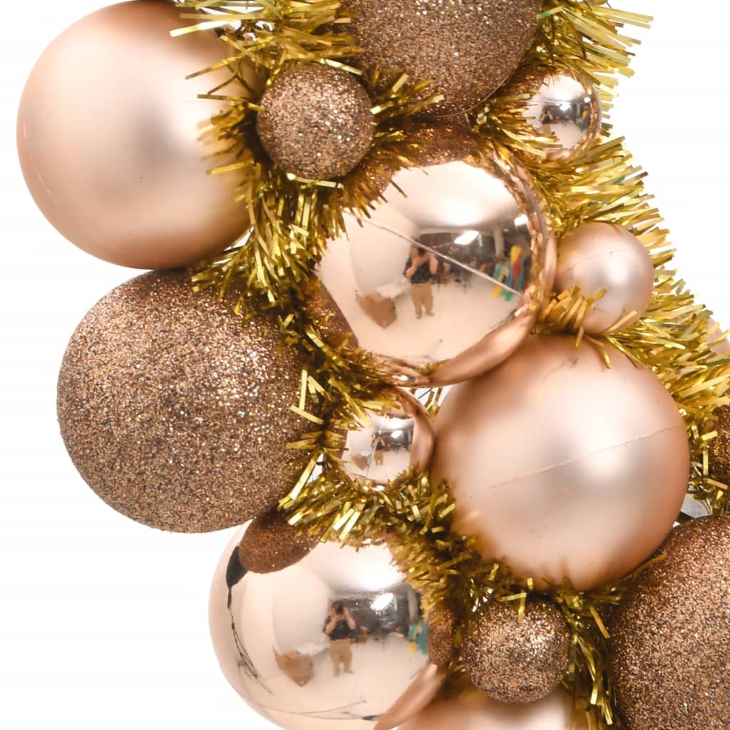 8720845408251_g_en_hd_2 vidaXL Christmas Wreath Rose Gold 45 cm Polystyrene - Image 3