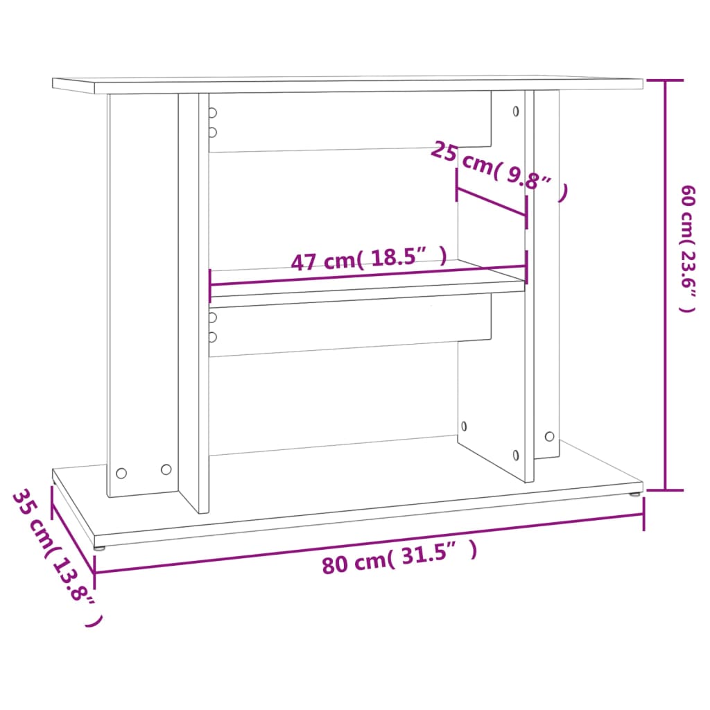 8720845417802_g_en_hd_6 vidaXL Aquarium Stand Sonoma Oak 80x35x60 cm Engineered Wood - Image 9