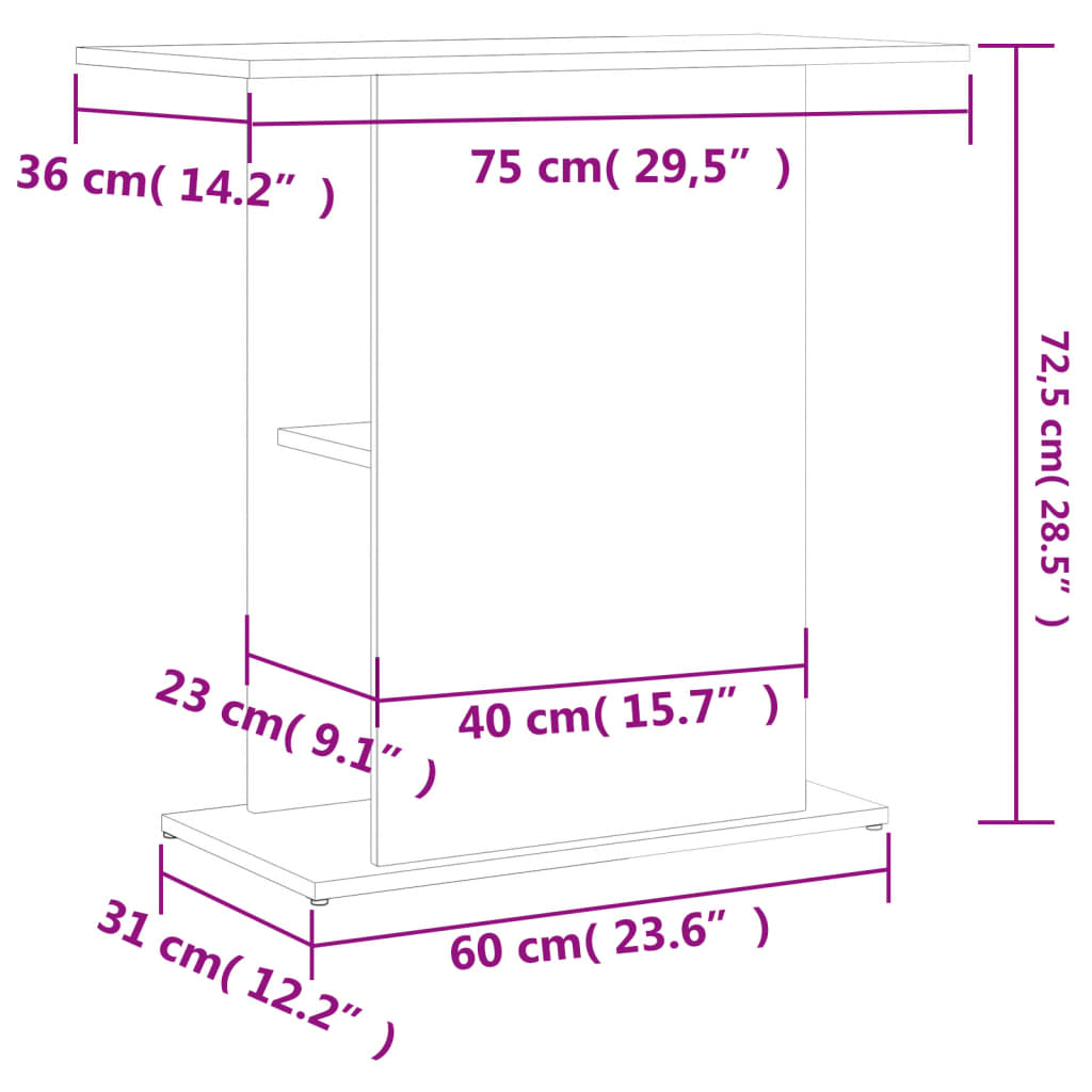 8720845418526_g_en_hd_6 vidaXL Aquarium Stand Sonoma Oak 75x36x72.5 cm Engineered Wood - Image 9