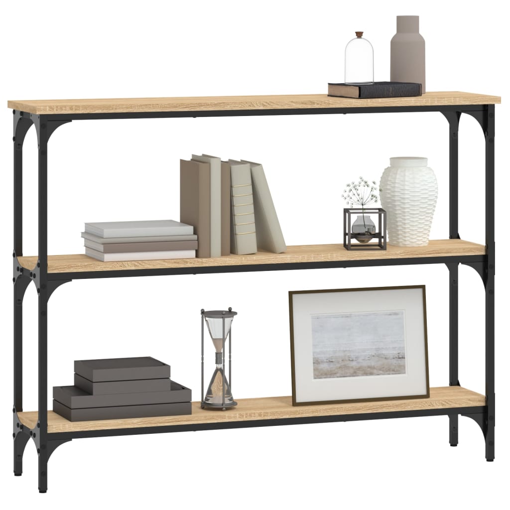 8720845419776_g_en_hd_1 vidaXL Console Table Sonoma Oak 100x22.5x75 cm Engineered Wood - Image 4