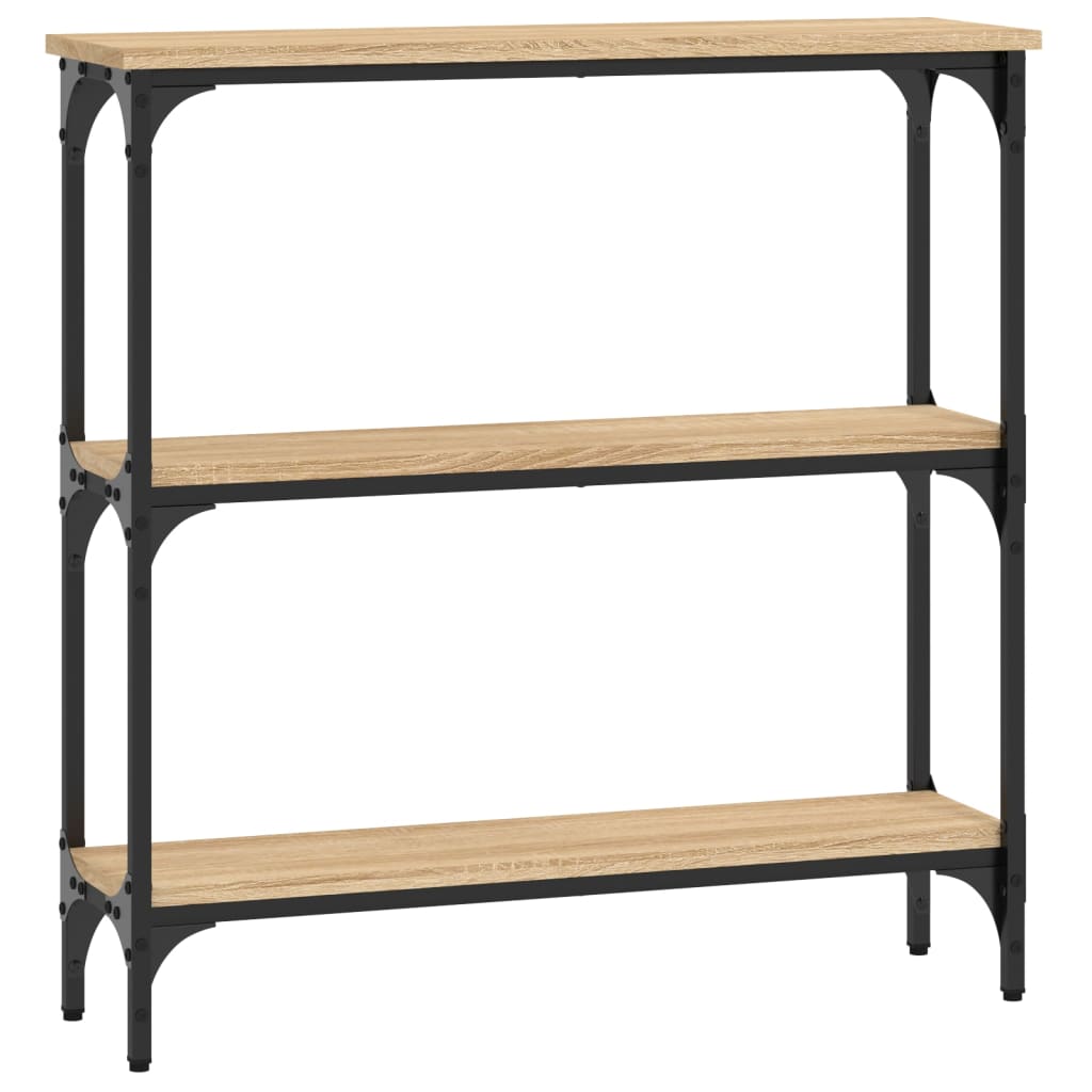 8720845419820_a_en_hd_1 vidaXL Console Table Sonoma Oak 75x22.5x75 cm Engineered Wood - Image 2