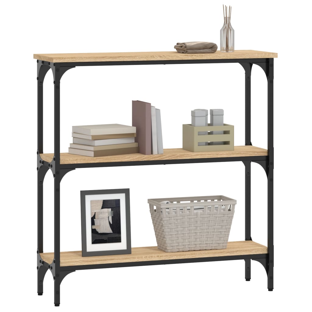 8720845419820_g_en_hd_1 vidaXL Console Table Sonoma Oak 75x22.5x75 cm Engineered Wood - Image 4