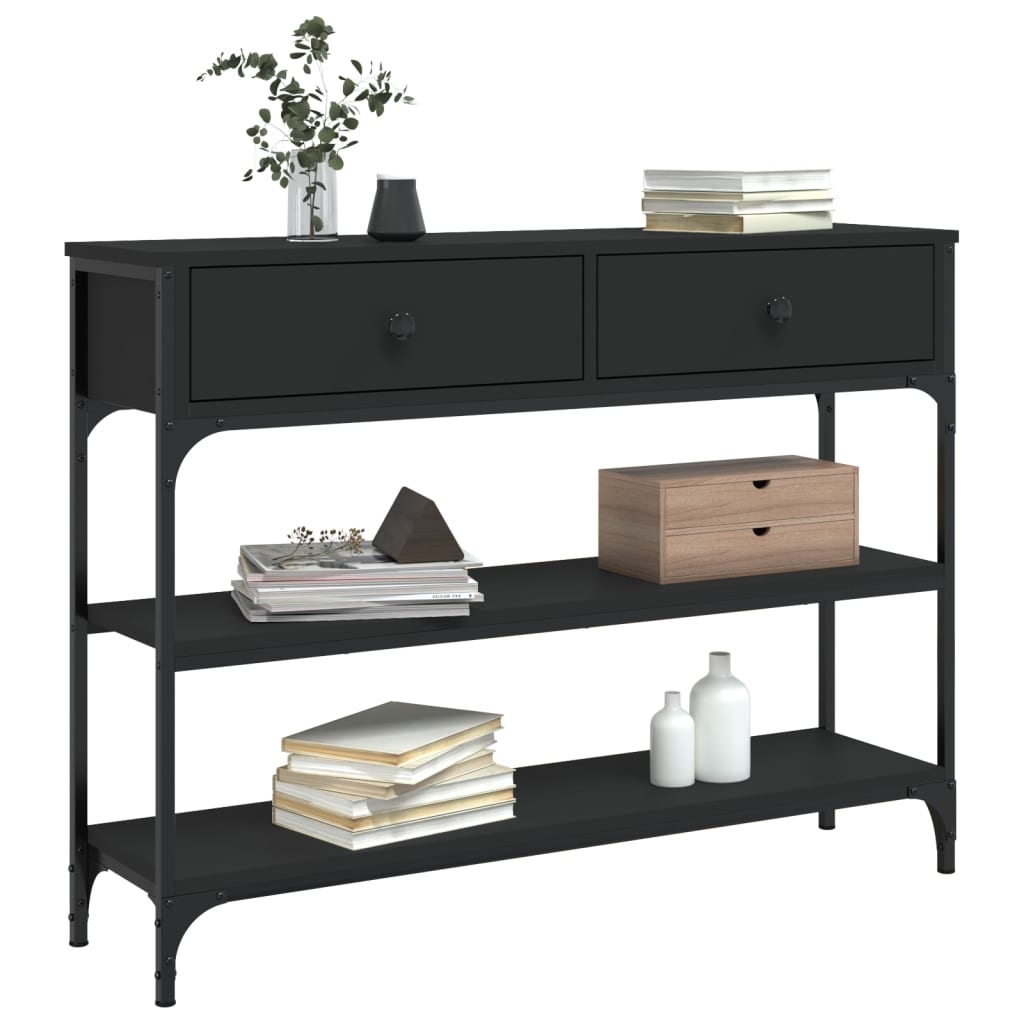 8720845421311_g_en_hd_1 vidaXL Console Table Black 100x25x75 cm Engineered Wood - Image 4