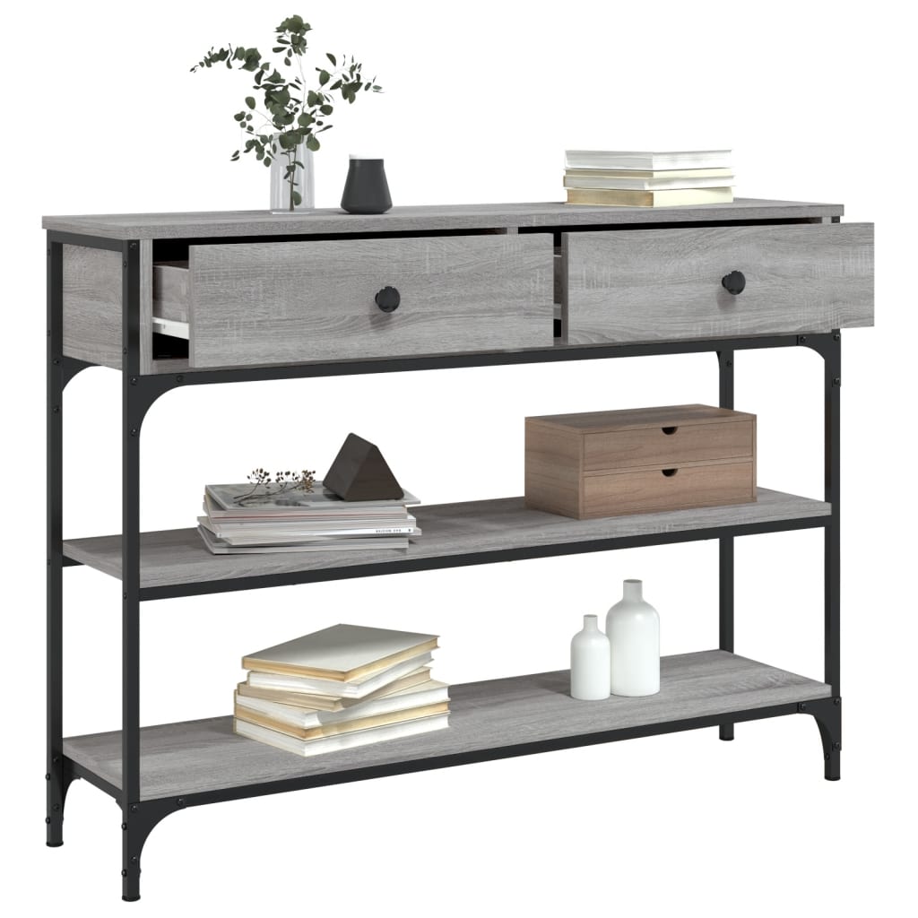 8720845421342_g_en_hd_2 vidaXL Console Table Grey Sonoma 100x25x75 cm Engineered Wood - Image 5