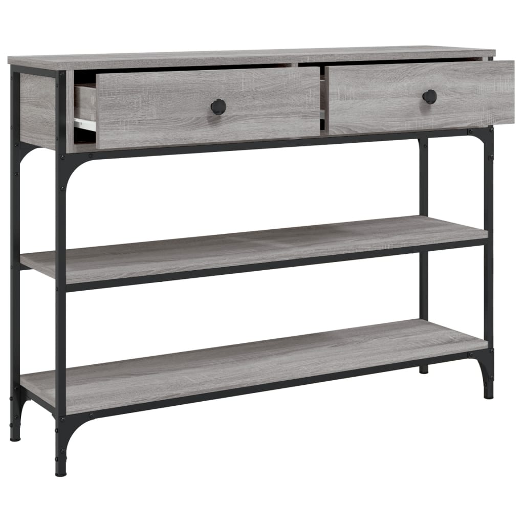 8720845421342_g_en_hd_3 vidaXL Console Table Grey Sonoma 100x25x75 cm Engineered Wood - Image 6