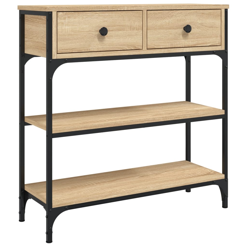 8720845421373_a_en_hd_1 vidaXL Console Table Sonoma Oak 72.5x25x75 cm Engineered Wood - Image 2