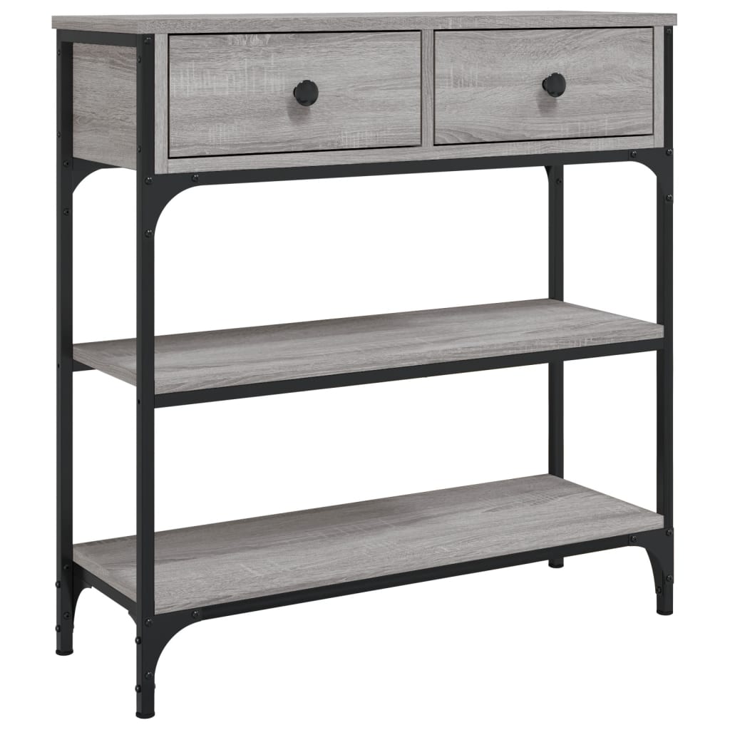 8720845421397_a_en_hd_1 vidaXL Console Table Grey Sonoma 72.5x25x75 cm Engineered Wood - Image 2