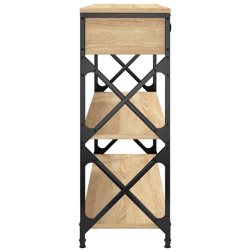 8720845421427_g_en_hd_5 vidaXL Console Table Sonoma Oak 100x28x75 cm Engineered Wood - Image 8