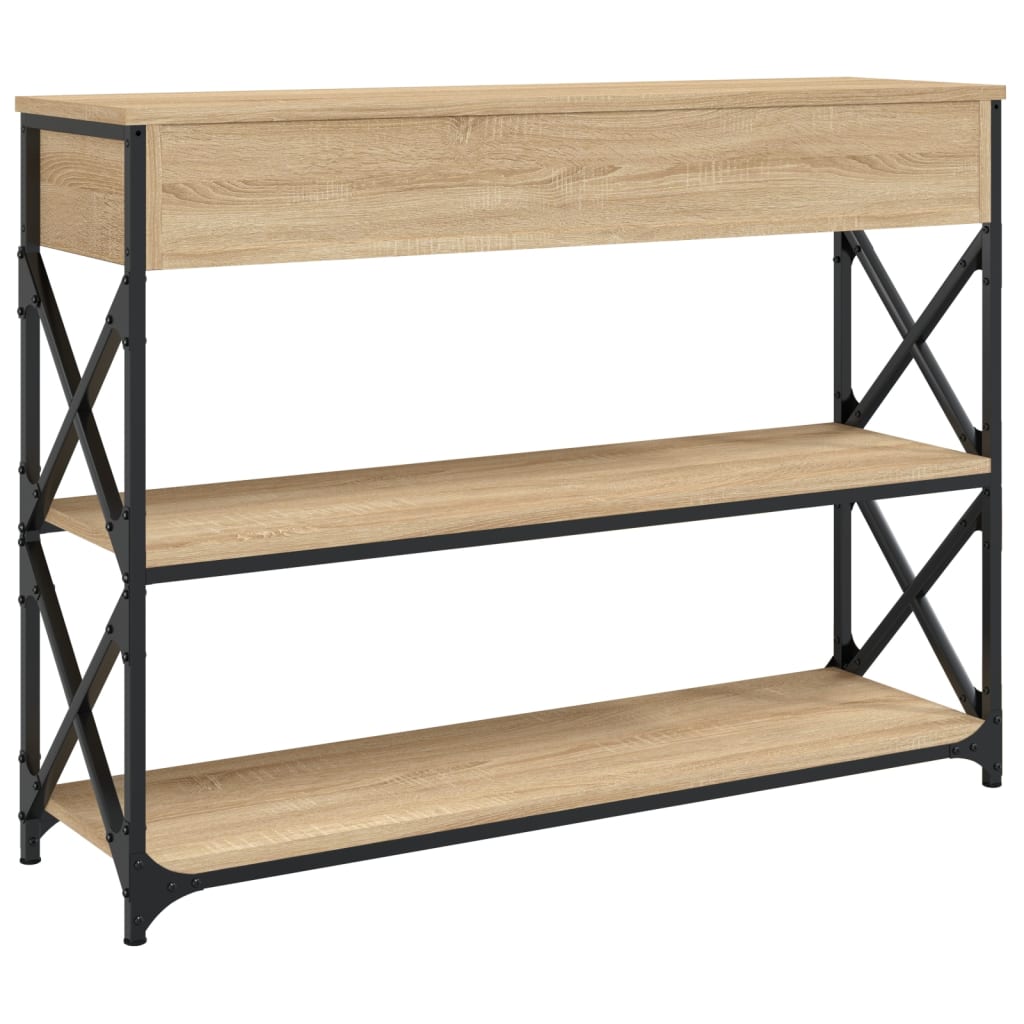 8720845421427_g_en_hd_6 vidaXL Console Table Sonoma Oak 100x28x75 cm Engineered Wood - Image 9