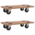 vidaXL Dolly Trolleys 2 pcs Rectangular Engineered Wood - Image 2