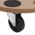 vidaXL Dolly Trolleys 2 pcs Round Engineered Wood - Image 8