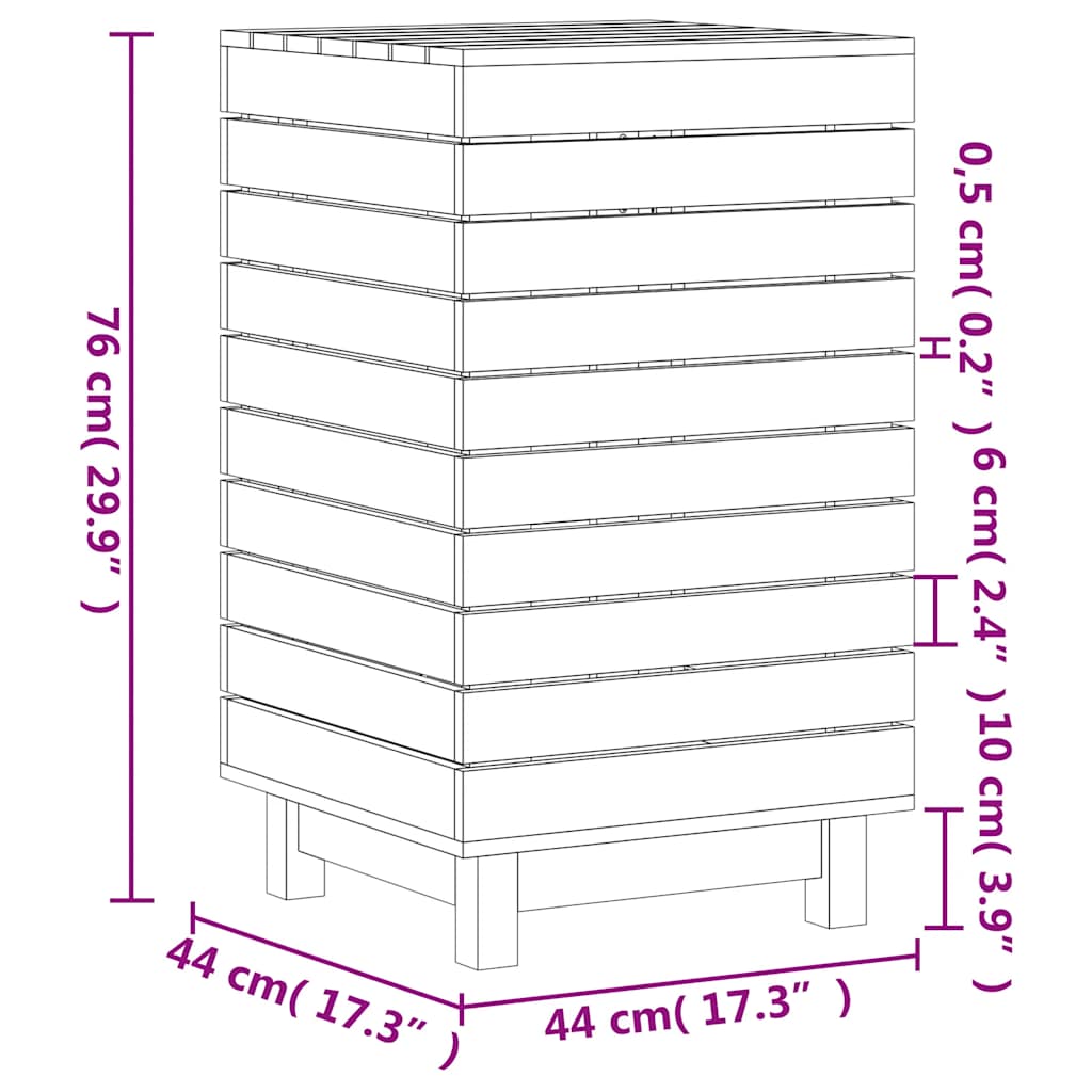 8720845433390_g_en_hd_8 vidaXL Laundry Basket 44x44x76 cm Solid Wood Pine - Image 10