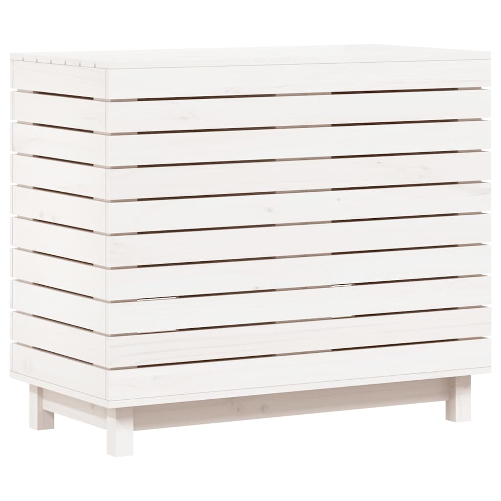 8720845433420_a_en_hd_1 vidaXL Laundry Basket White 88.5x44x76 cm Solid Wood Pine - Image 2