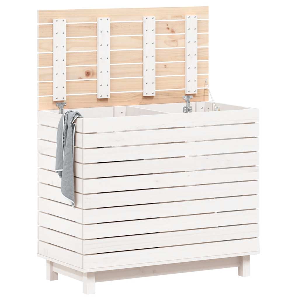 8720845433420_g_en_hd_1 vidaXL Laundry Basket White 88.5x44x76 cm Solid Wood Pine - Image 3