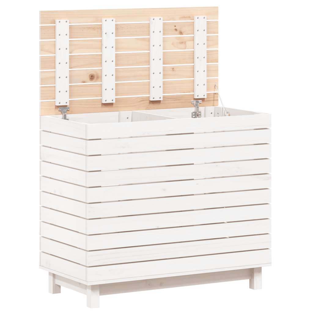 8720845433420_g_en_hd_2 vidaXL Laundry Basket White 88.5x44x76 cm Solid Wood Pine - Image 4